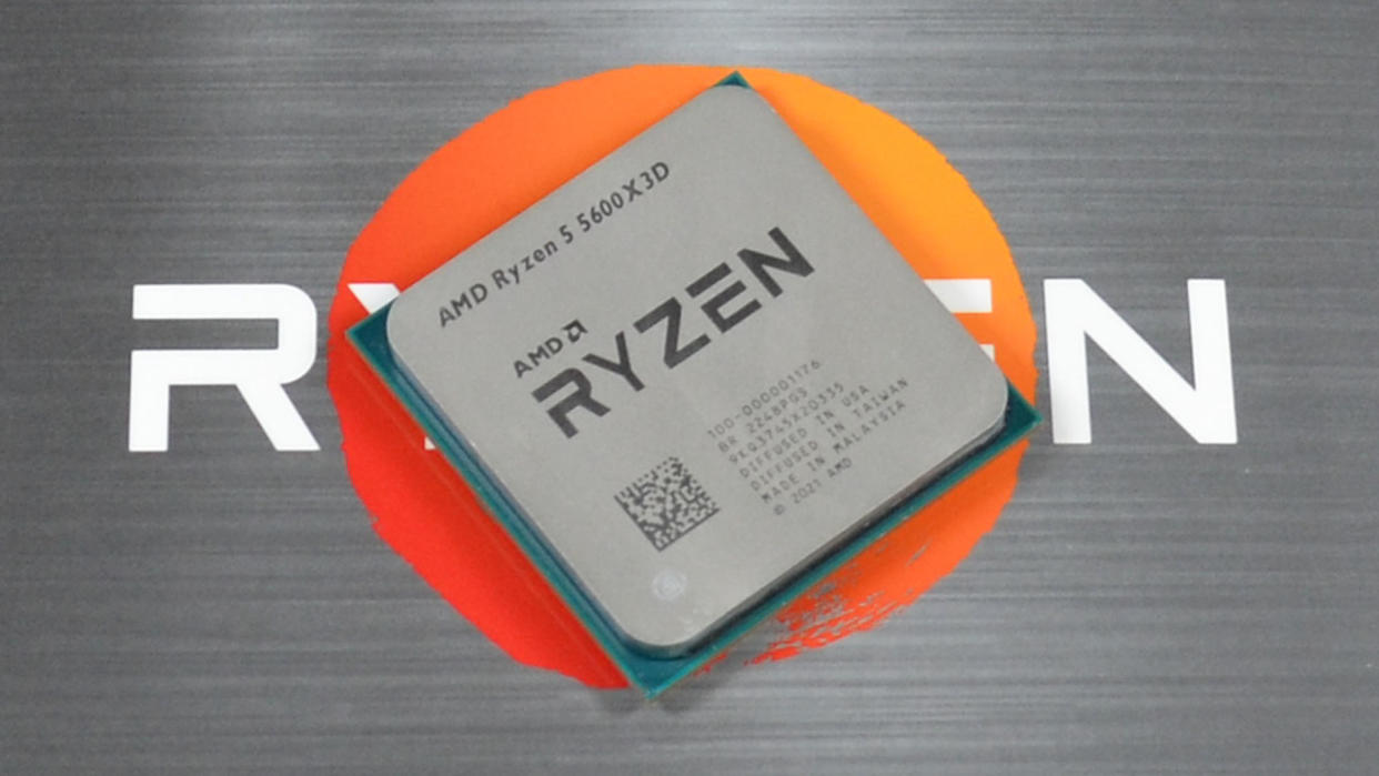  An AMD Ryzen 5 5600X3D 