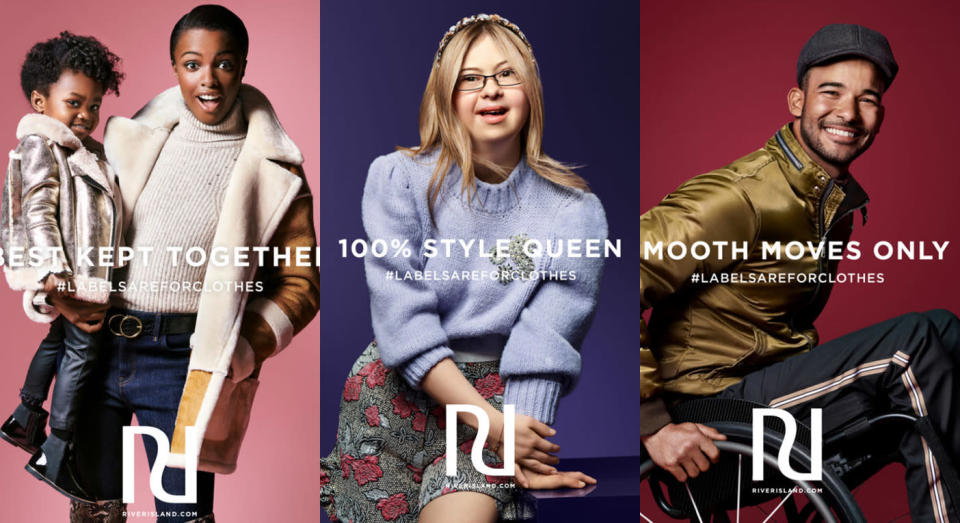 River Island’s autumn winter 2018 campaign is a celebration in diversity. [Photo: River Island]