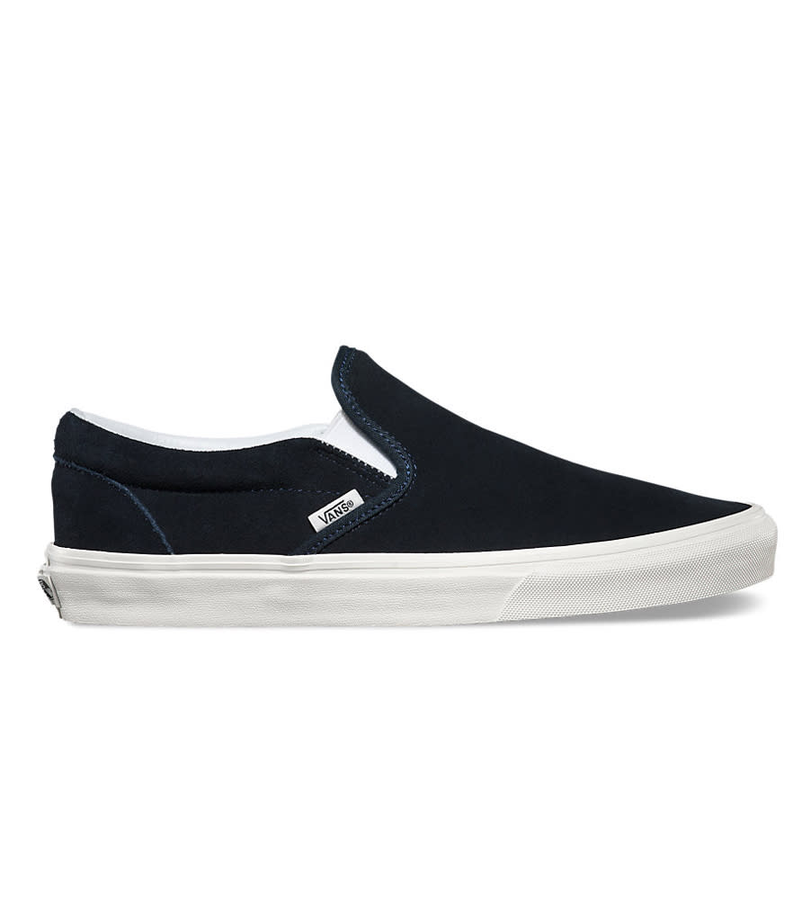 <p>Vans Vintage Slip-On in Blue Graphite/Blanc, $50, <a rel="nofollow noopener" href="http://www.vans.com/shop/ProductDisplay?storeId=10153&urlLangId=-1&productId=3245374&urlRequestType=Base&categoryId=1010150&langId=-1&catalogId=10703" target="_blank" data-ylk="slk:vans.com;elm:context_link;itc:0;sec:content-canvas" class="link ">vans.com</a></p>