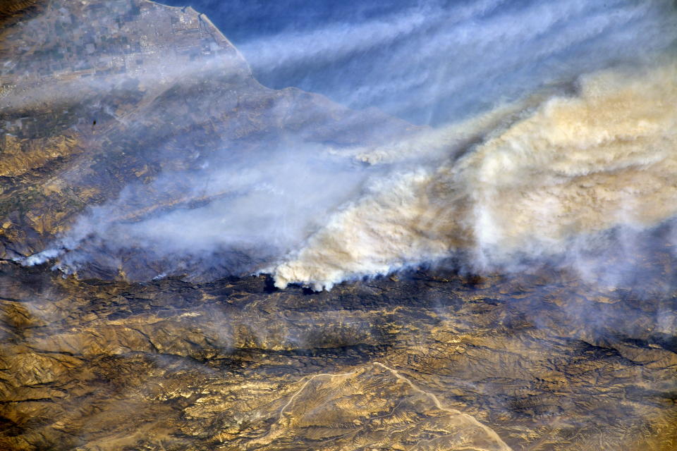 Striking NASA satellite views of the California wildfires