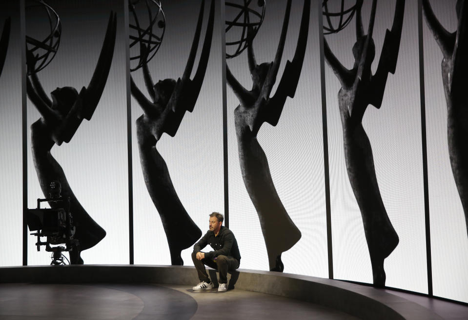 Jimmy Kimmel will host a virtual Emmys ceremony from the Staples Center. (Photo: Al Seib/Los Angeles Times)