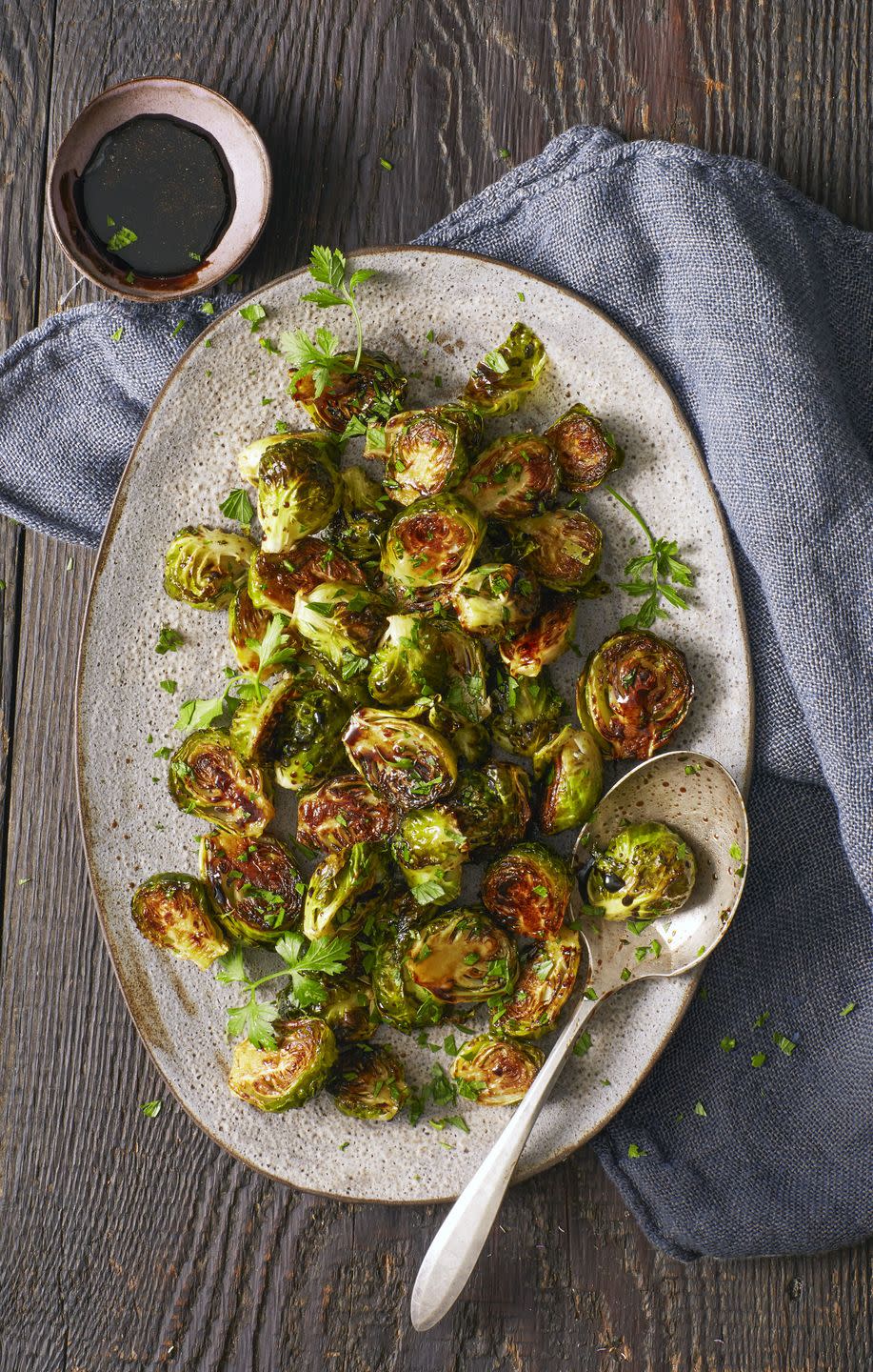 Roasted Sweet & Sour Brussels Sprouts