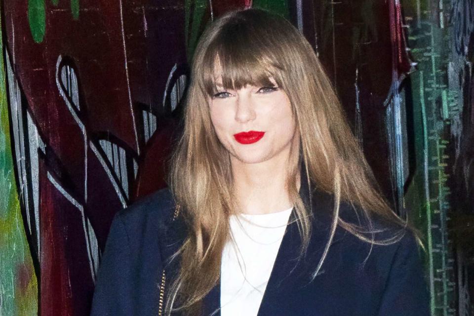 <p>Gotham/GC Images</p> Taylor Swift is seen in New York City on November 13, 2023