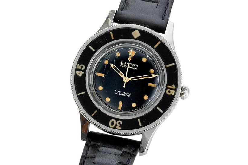 推出於1953年的寶鉑五十噚潛水錶，是歷史上第一款現代化的潛水錶款。