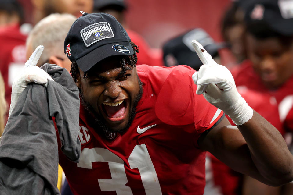 Alabama's Will Anderson Jr. is arguably the No. 1 defensive prospect in college football, even if he's not eligible for the 2022 NFL draft. (Photo by Kevin C. Cox/Getty Images)