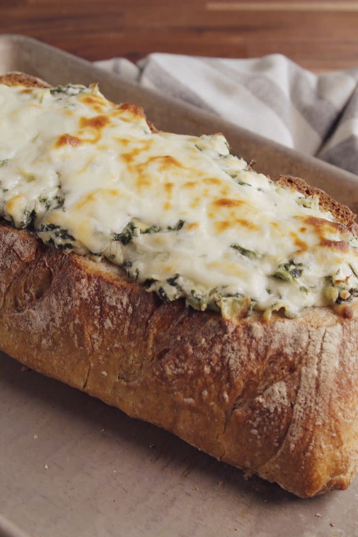 Spinach-Artichoke Stuffed Bread