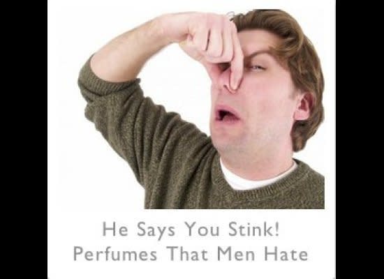 "f you're a woman who accessorizes with perfume, consider this: According to men, you might stink!," <a href="http://magazine.foxnews.com/style-beauty/he-says-you-stink-perfumes-men-hate#ixzz1ypYvVneL" target="_hplink">writes Style & Beauty Editor, Amber Milt</a>. 