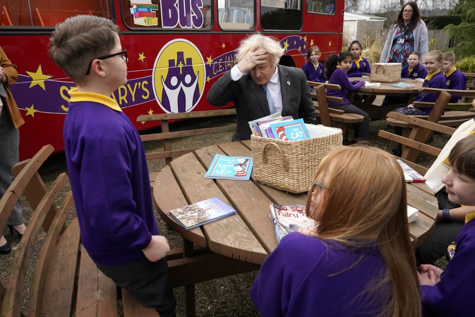 Prime Minister Boris Johnson recalled his own school days during his summit speech (Christopher Furlong/PA) (PA Wire)