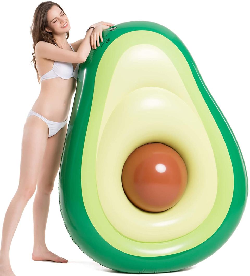 Inflatable Avocado Pool Float