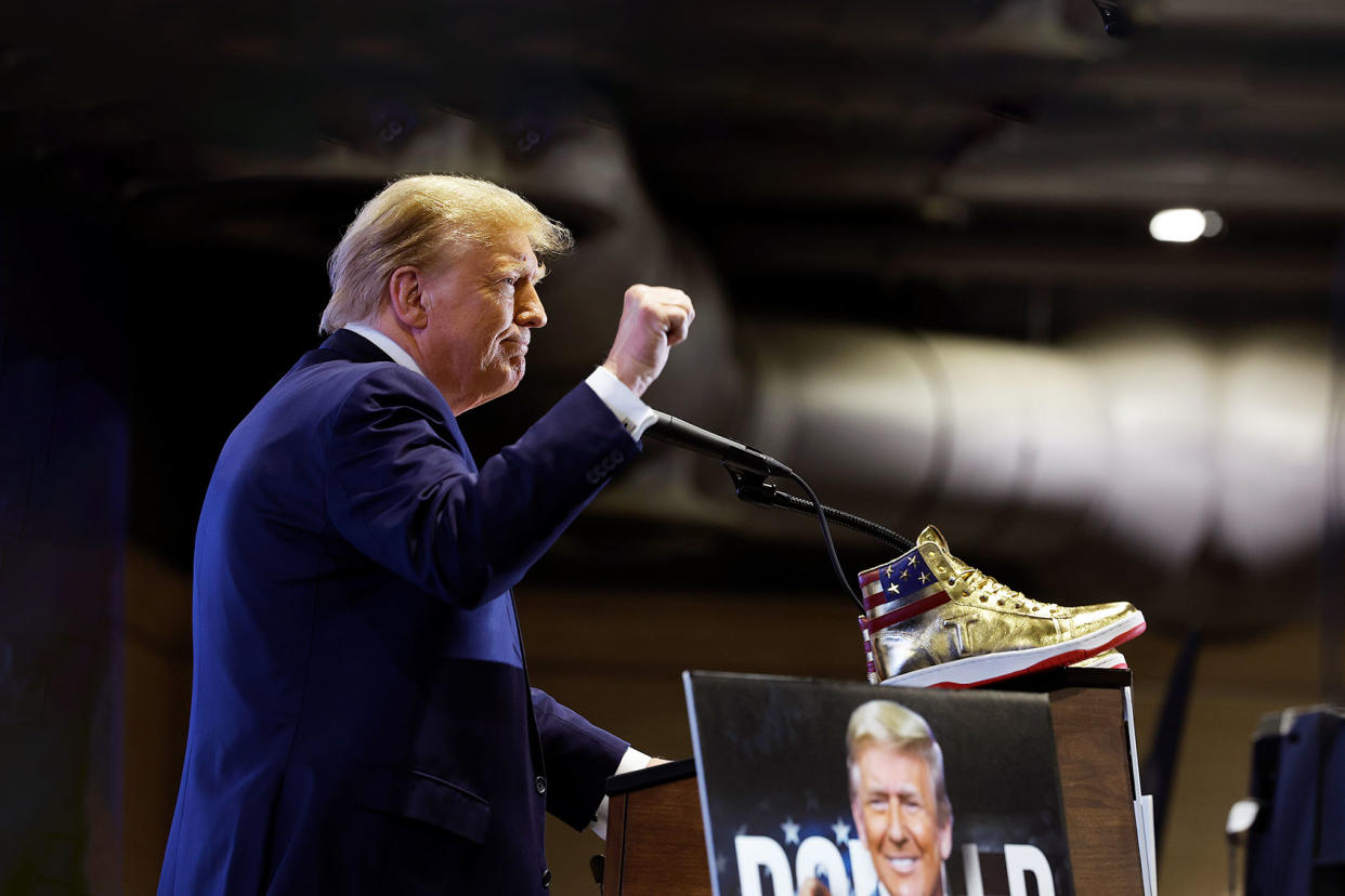 Donald Trump sneakers Chip Somodevilla/Getty Images