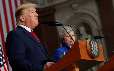 Theresa May and Donald Trump - Credit: Reuters