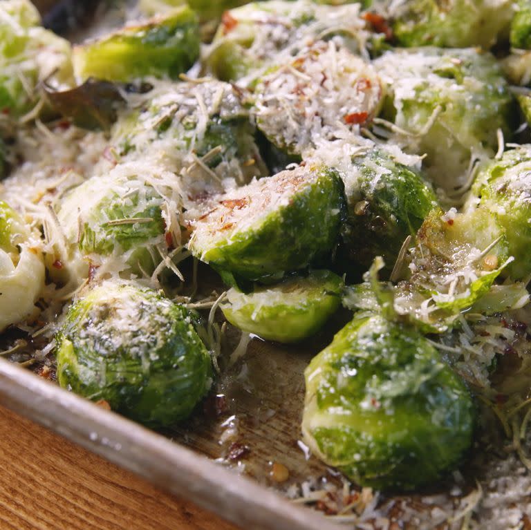 Rosemary Parm Brussels Sprouts