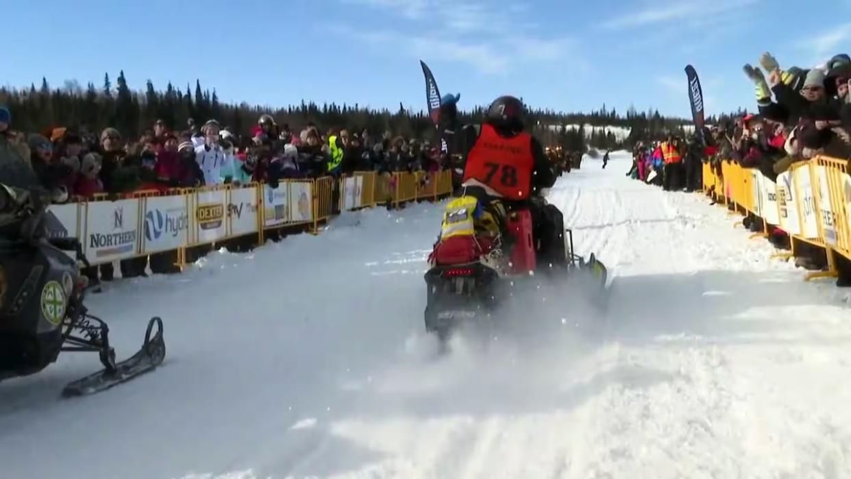 Cain's Quest began on Sunday in Labrador City, and could wrap up as early as Thursday afternoon at the race's current pace according to organizer Chris Lacey. (Jeremy Eaton/CBC - image credit)