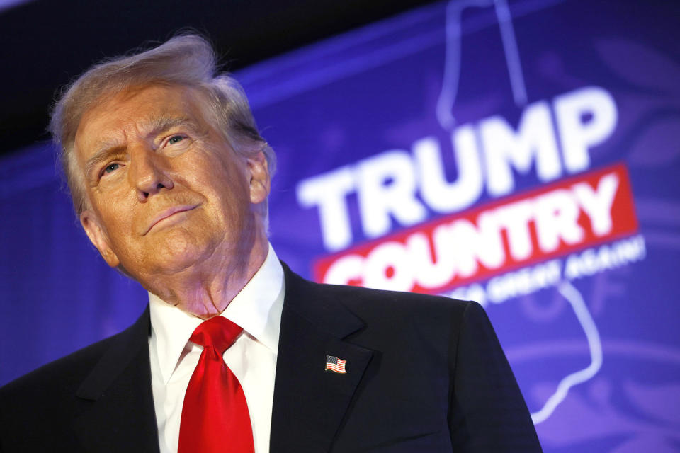 Donald Trump at a campaign rally in Portsmouth, N.H. (Chip Somodevilla / Getty Images file)