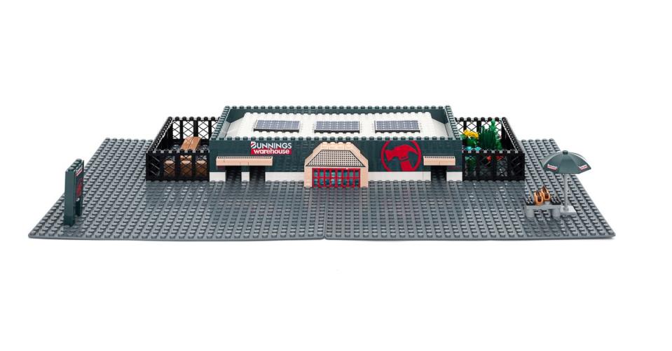 Bunnings lego-style warehouse building block set