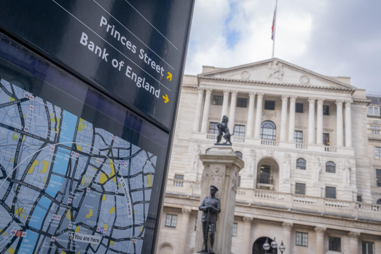 The Bank of England will make its next monetary policy announcement on 17 March. Photo: Richard Baker / In Pictures via Getty Images