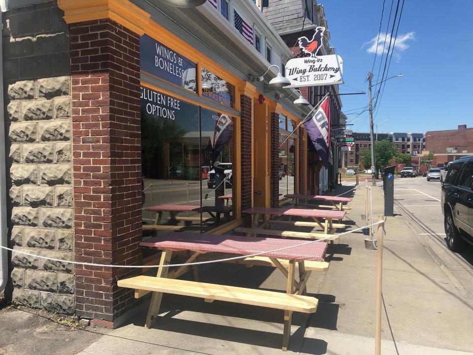 Wing-itz at 274 Central Ave. was one of multiple Dover restaurants that utilized outdoor dining in the past. It used sidewalk space while others used parking spaces.