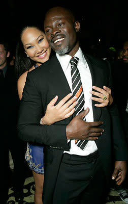 Djimon Hounsou and Kimora Lee Simmons at the Los Angeles premiere of Summit Entertainment's Never Back Down