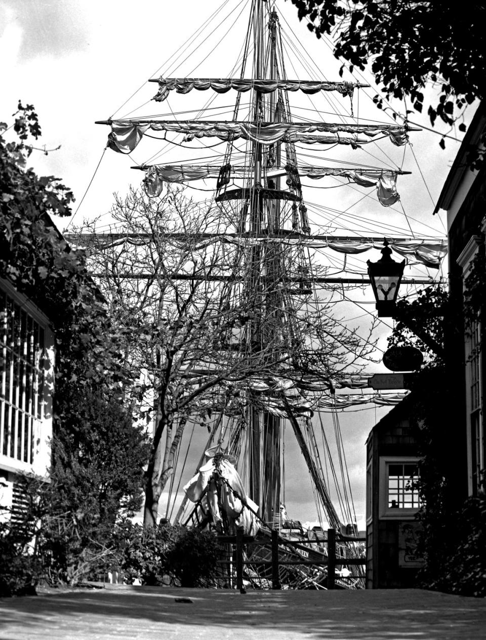 The ship "Regina Maris" at Ports O' Call in San Pedro in the 1970s.