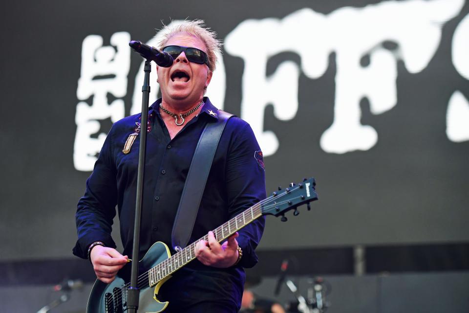 Dexter Holland of The Offspring performs during the second and final day of Warped Tour on June 30, 2019 in Atlantic City, New Jersey.