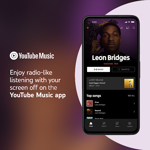 YouTube Music將免費開放「背景音樂播放服務」給加拿大一般用戶。   圖：取自官網