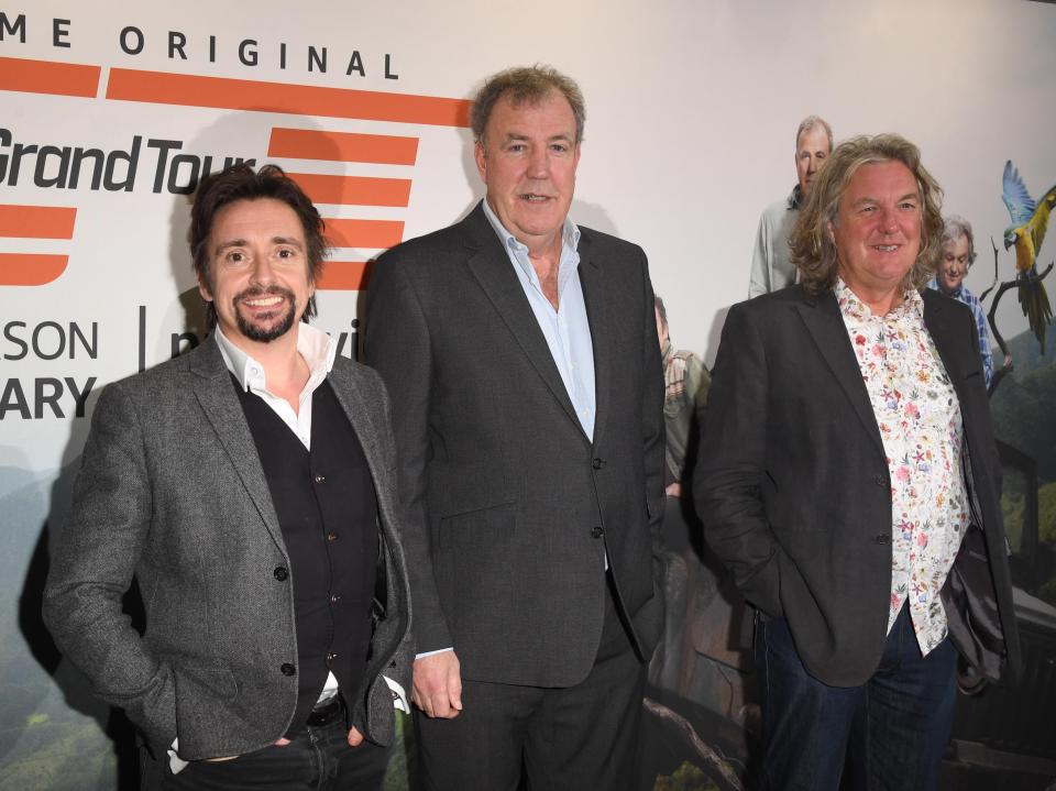 Ã¢ÂÂThe Grand TourÃ¢ÂÂ stars Richard Hammond, Jeremy Clarkson and James May (Getty Images)