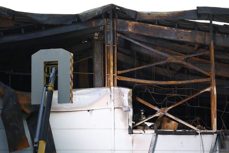 FILE PHOTO: Fire at a lithium battery factory, in Hwaseong