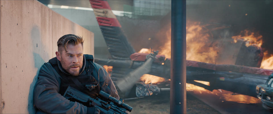 Hemsworth as Tyler Rake in Extraction 2. (Photo: Courtesy of Netflix)