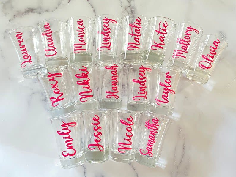 Name Shot Glasses