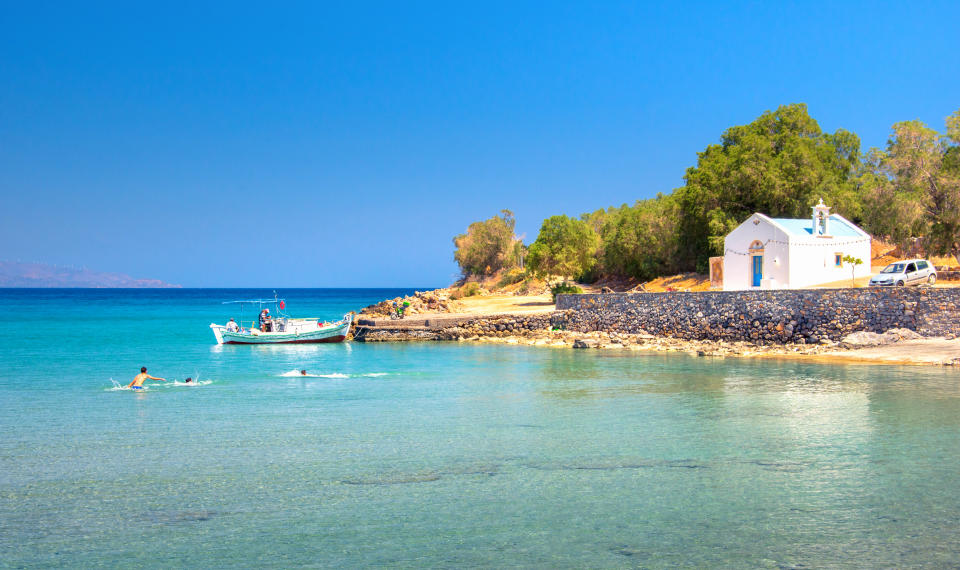 A typical beach on the Isle of Crete. Photo: Getty