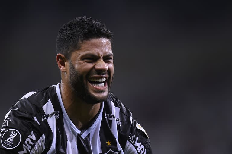 Hulk celebra su gol ante River, el segundo de Atlético Mineiro