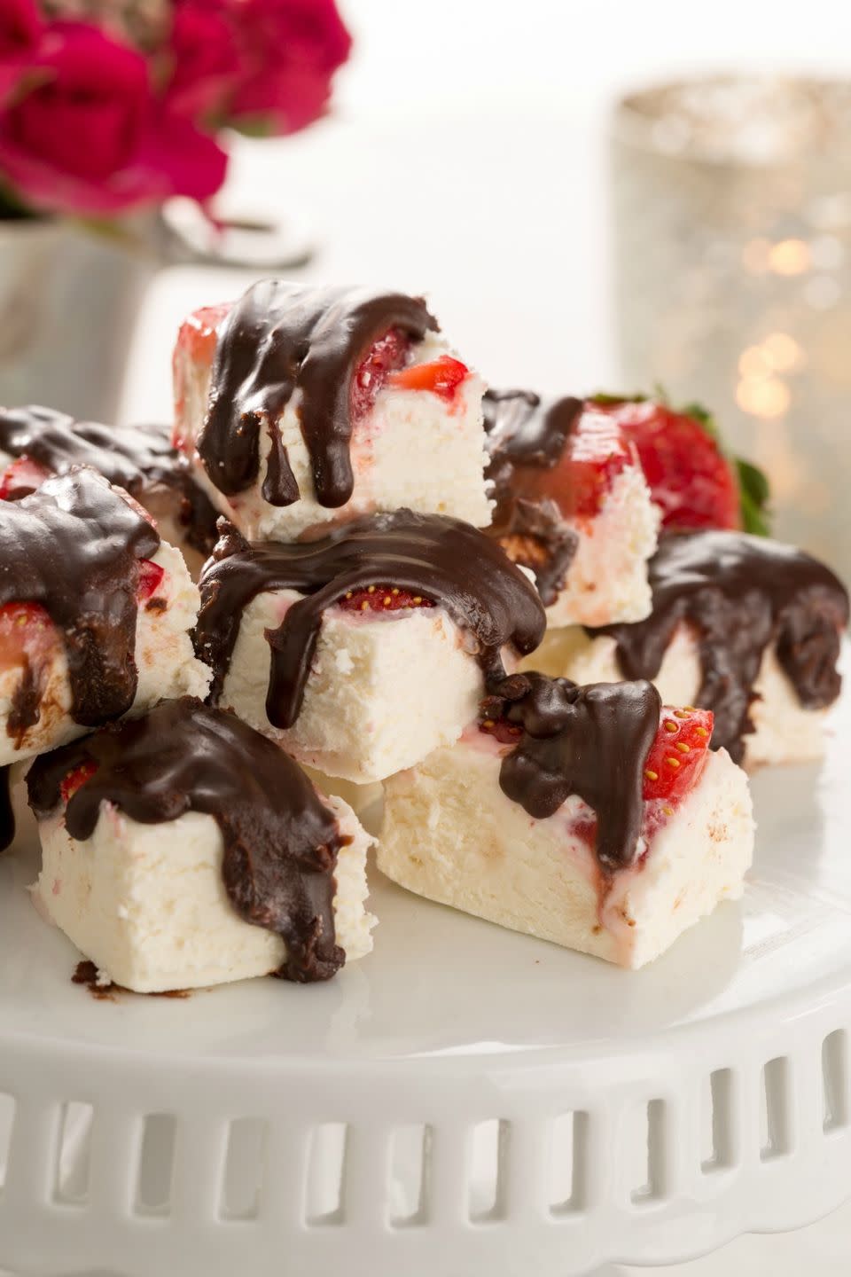 Chocolate-Covered Strawberry Fudge
