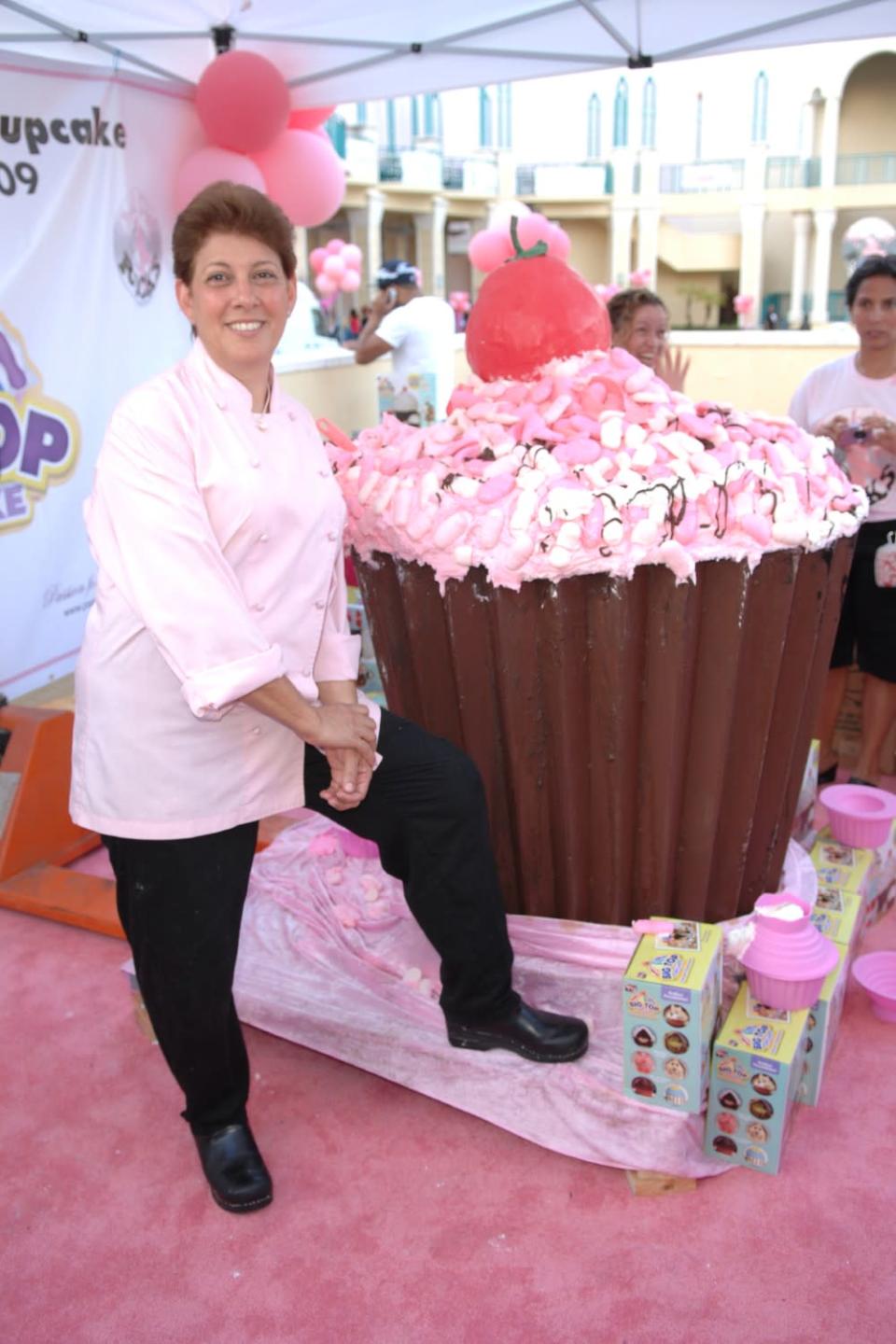 Everybody likes a treat now and again, but indulging in this cupcake would be taking over-indulgence to the next level. Belying its name (imagine finding a cup to fit the cake in), this supersized sweet treat was made by US baker Teri Cahn for the Think Pink Rocks Concert to benefit breast cancer charities. "Getty Images"