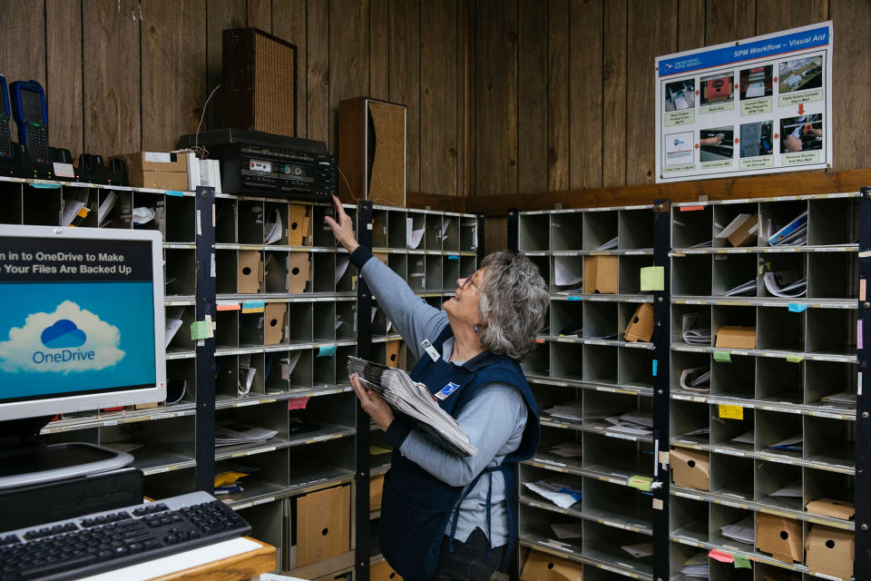 Jan Epps has worked at the Comer, Ga., post office for 23 years<span class="copyright">Kendrick Brinson for TIME</span>