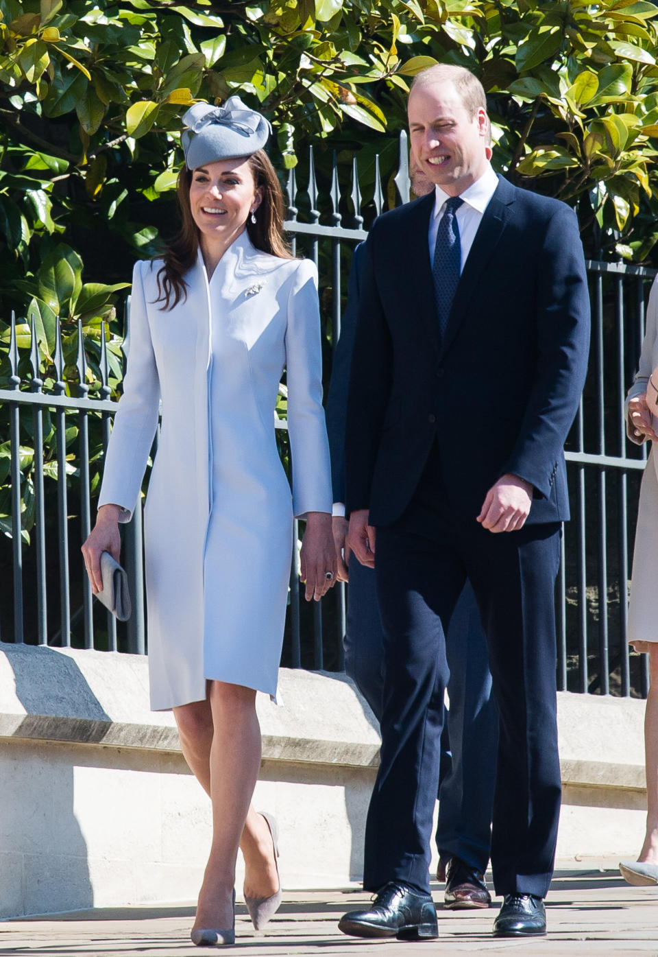 Kate and William attend Easter Sunday service at St. George's Chapel in Windsor, England, on April 21.