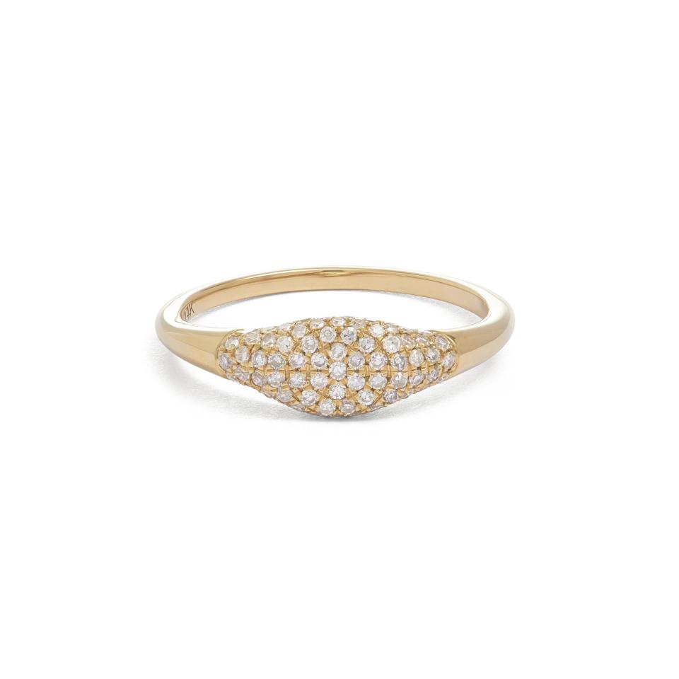 Sparkle Mini Signet Ring