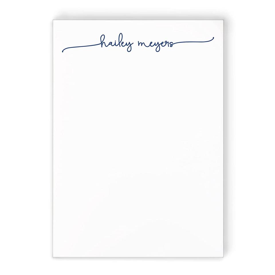 Curio Press Swash Script Notepad