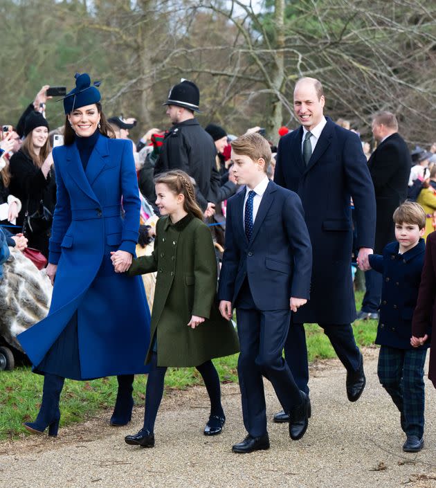 La Principessa del Galles viene fotografata durante il suo ultimo impegno pubblico nella chiesa di Sandringham il 25 dicembre 2023, a Sandringham, Norfolk.