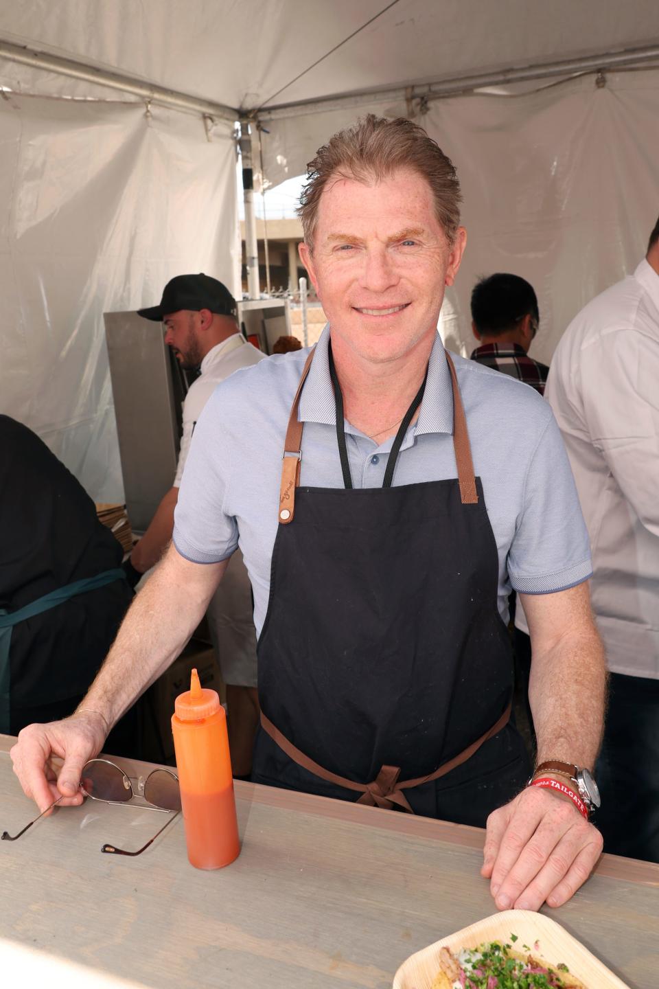 Bobby Flay attends The Players Tailgate Hosted By Bobby Flay and presented by Bullseye Event Group for Super Bowl 57 on February 12, 2023 in Phoenix, Arizona. 