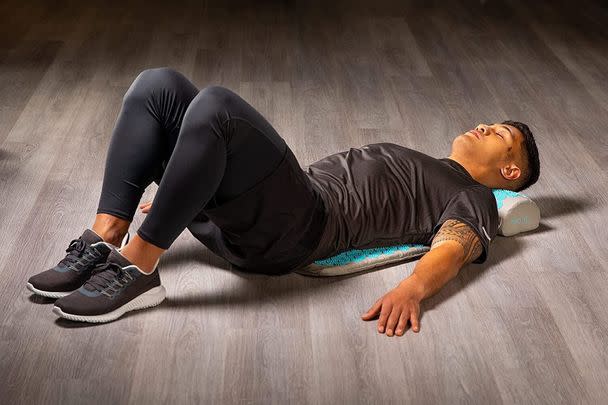 This acupressure mat and pillow set sounds pretty perfect right now