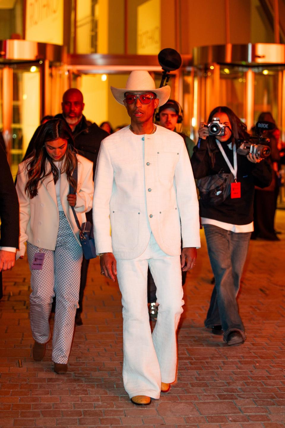 Pharrell Williams at Paris Fashion Week 2024.