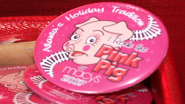 2007 Priscilla, the Pink Pig, was a staple at Macy's in Atlanta.