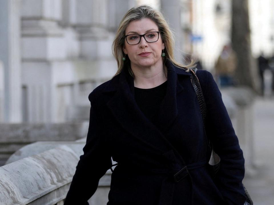 Penny Mordaunt has listed her ‘track record on gender equality’ amid right-wing criticism (REUTERS)