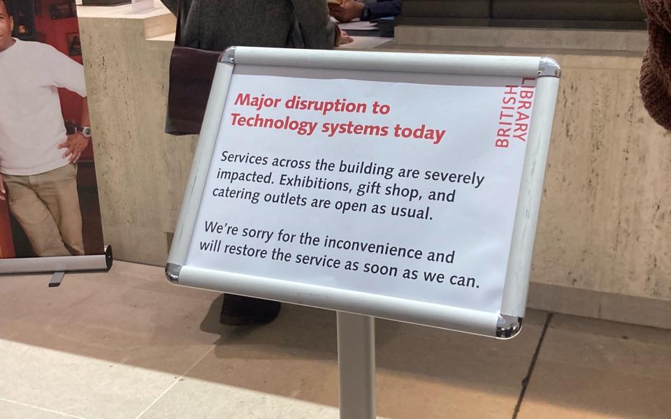 British library disruption