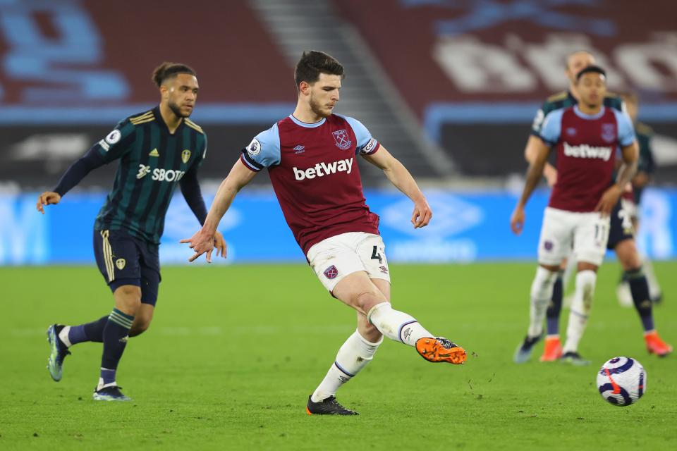 <p>Declan Rice has hailed the atmosphere currently at West Ham</p> (Getty)