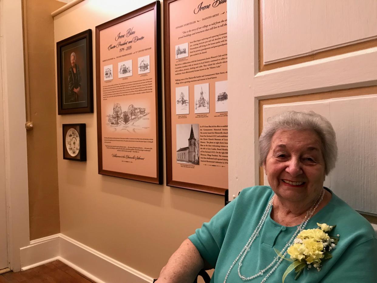 Irene Blau was the founding president of the Germantown Historical Society in 1974 and held the position until 2009.  The historical society recognized her years of service Sept. 16, 2017