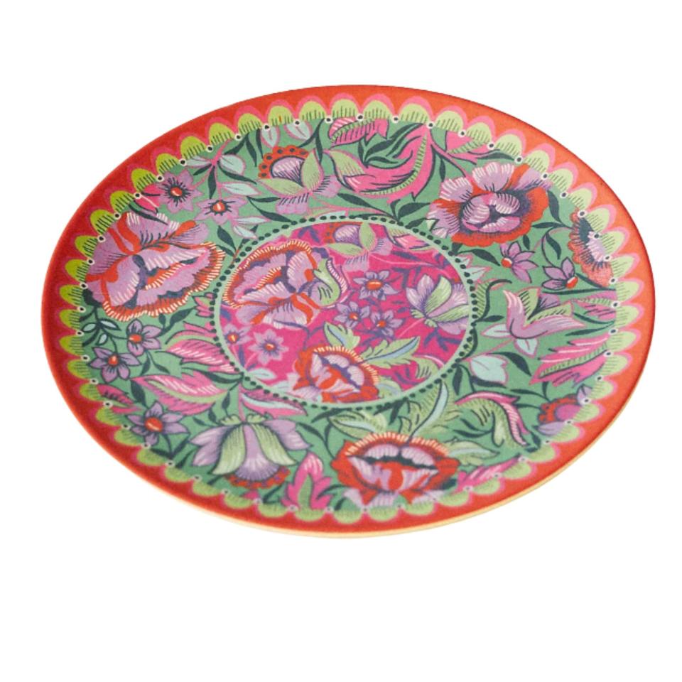 Alexandra Farmer The Flock Melamine Dinner Plate