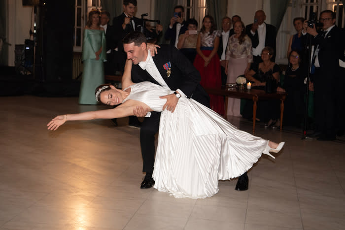 Nicolás de Rumanía en su boda