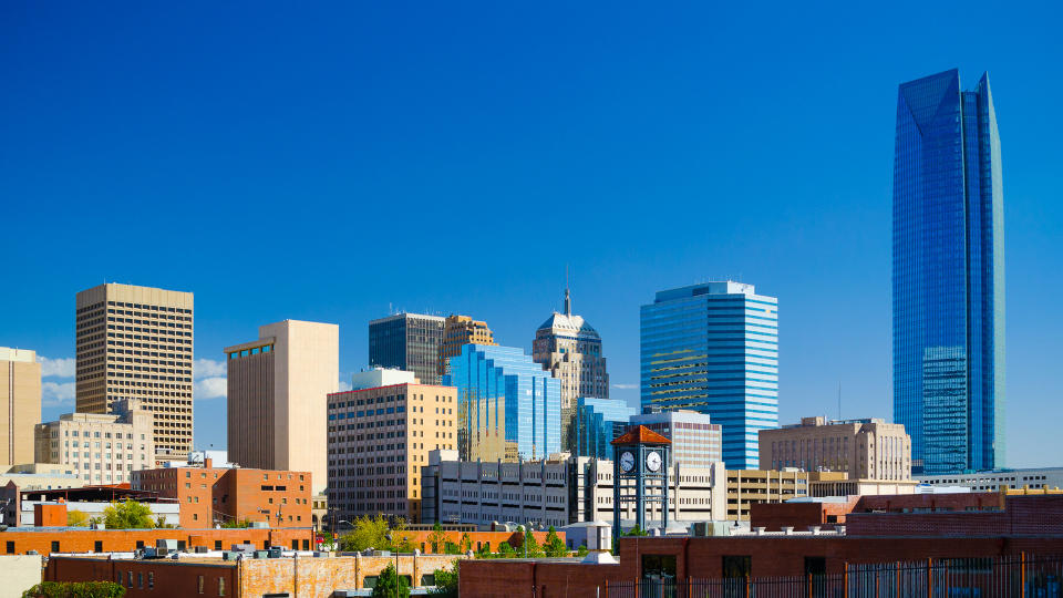 Oklahoma downtown skyline