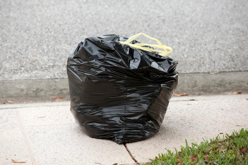 A stock image of a garbage bag